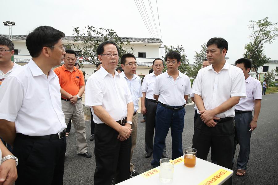 自治區(qū)黨委副書記危朝安到國宏集團公司貴港市覃塘區(qū)平田污水處理站考察調(diào)研